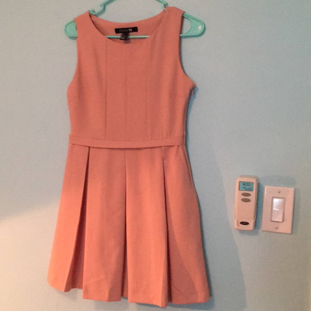 Blush Forever 21 Pleated Dress